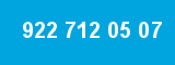 922 712 05 07 922 712 05 07